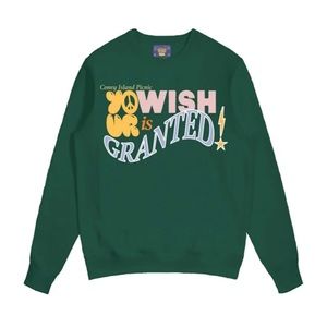 Coney Island Picnic “Your Wish is Granted” Bubble FontCrewneck